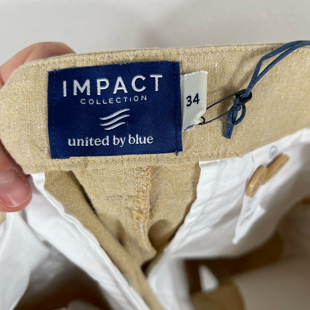 Impact Collection United by Blue Men's Chino Shorts Cotton Size 34 NWT - Picture 9 of 11